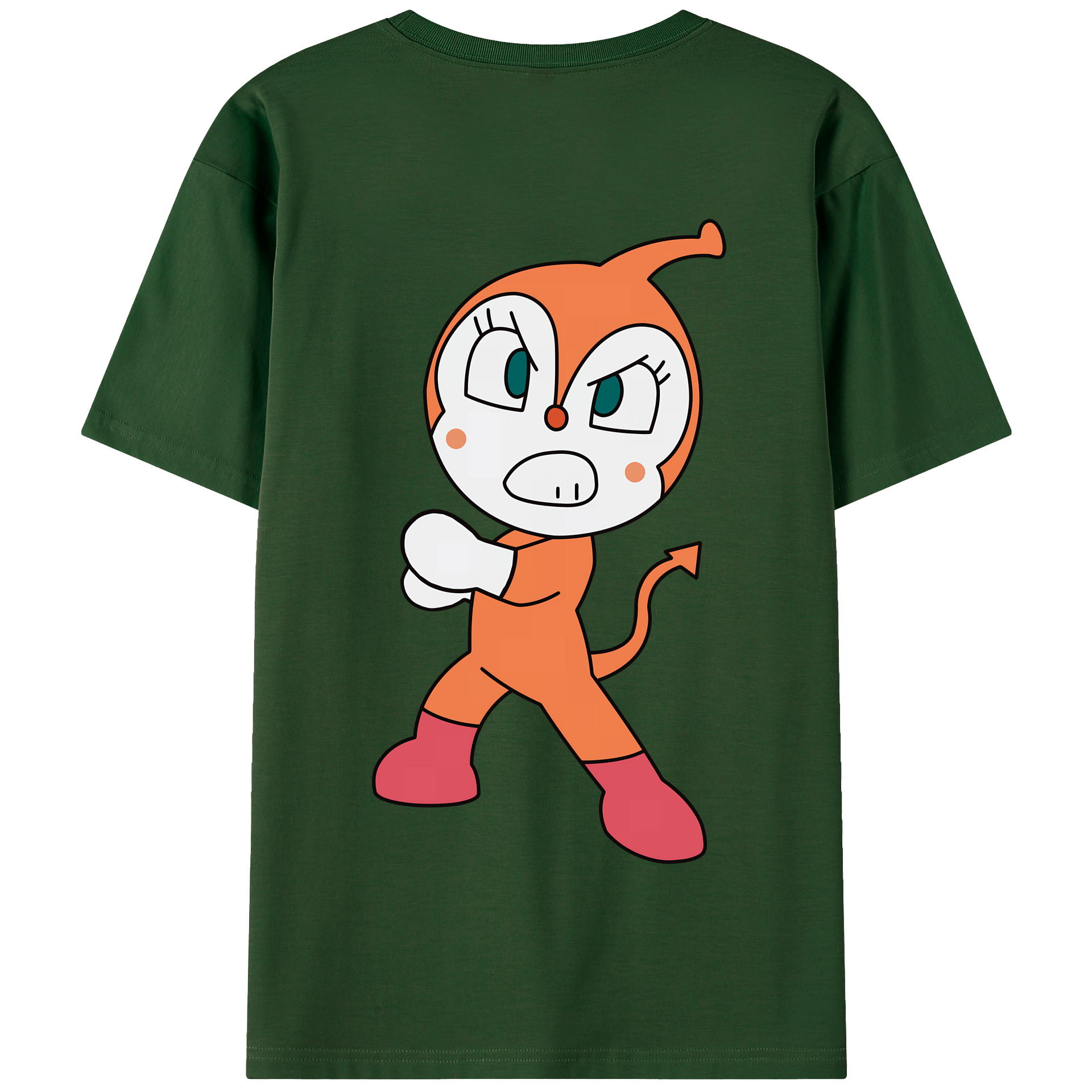 （画像用） アンパンマン Anpanman 綿100％半袖Tシャツ（背面プリント）